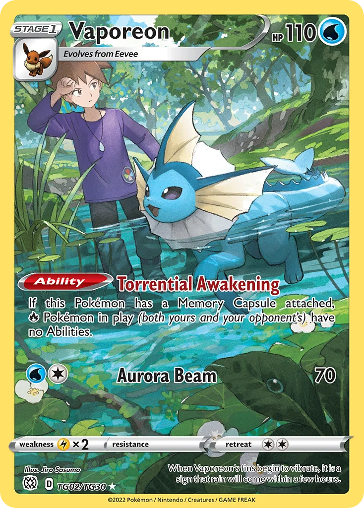 Vaporeon · Brilliant Stars Trainer Gallery