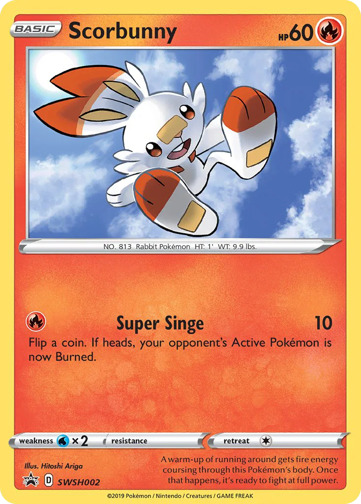 Scorbunny · SWSH Black Star Promos
