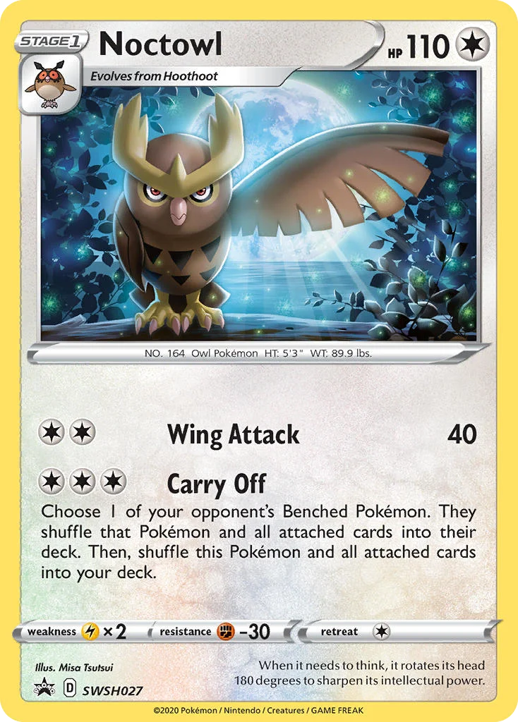 Noctowl · SWSH Black Star Promos