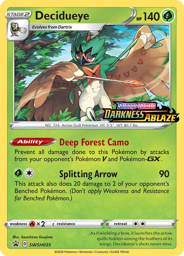 Decidueye · SWSH Black Star Promos