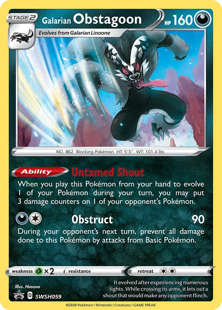 Obstagoon de Galar · ESES Promos