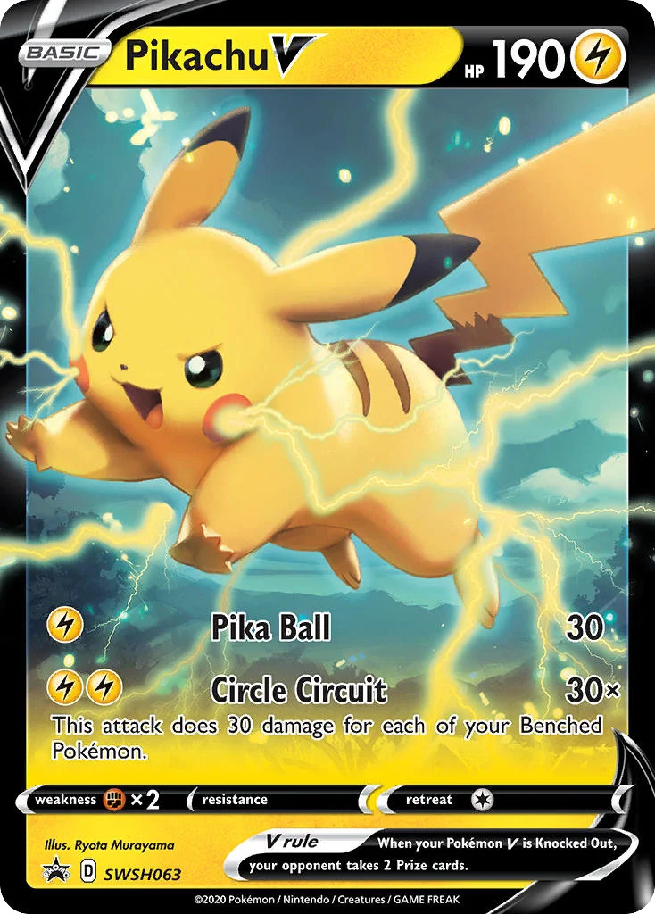 Pikachu V · SWSH Black Star Promos
