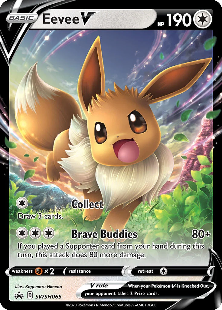 Eevee V · SWSH Black Star Promos