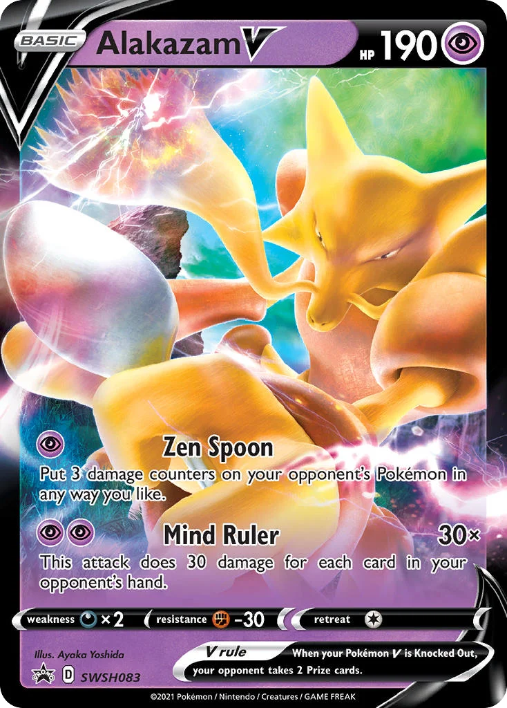 Alakazam V · SWSH Black Star Promos
