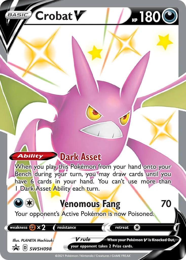 Crobat V · SWSH Black Star Promos