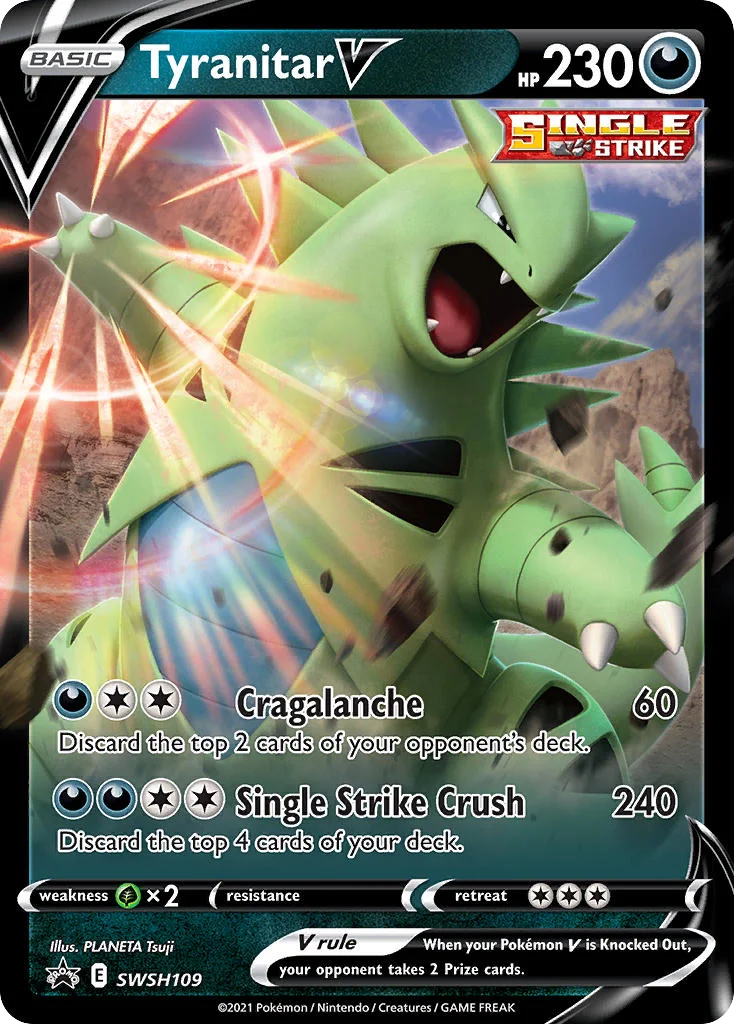 Tyranitar V · SWSH Black Star Promos