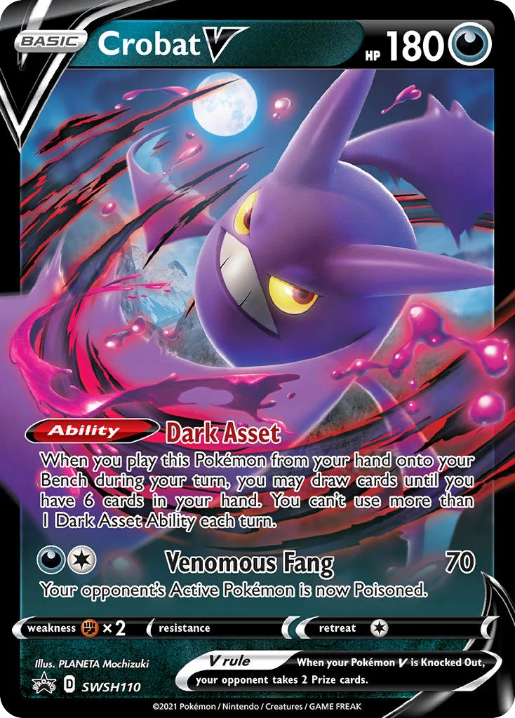 Crobat V · SWSH Black Star Promos