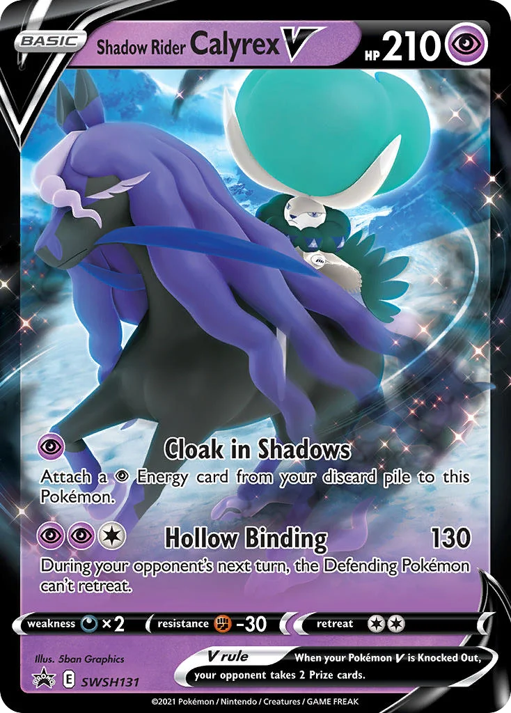 Shadow Rider Calyrex V · SWSH Black Star Promos