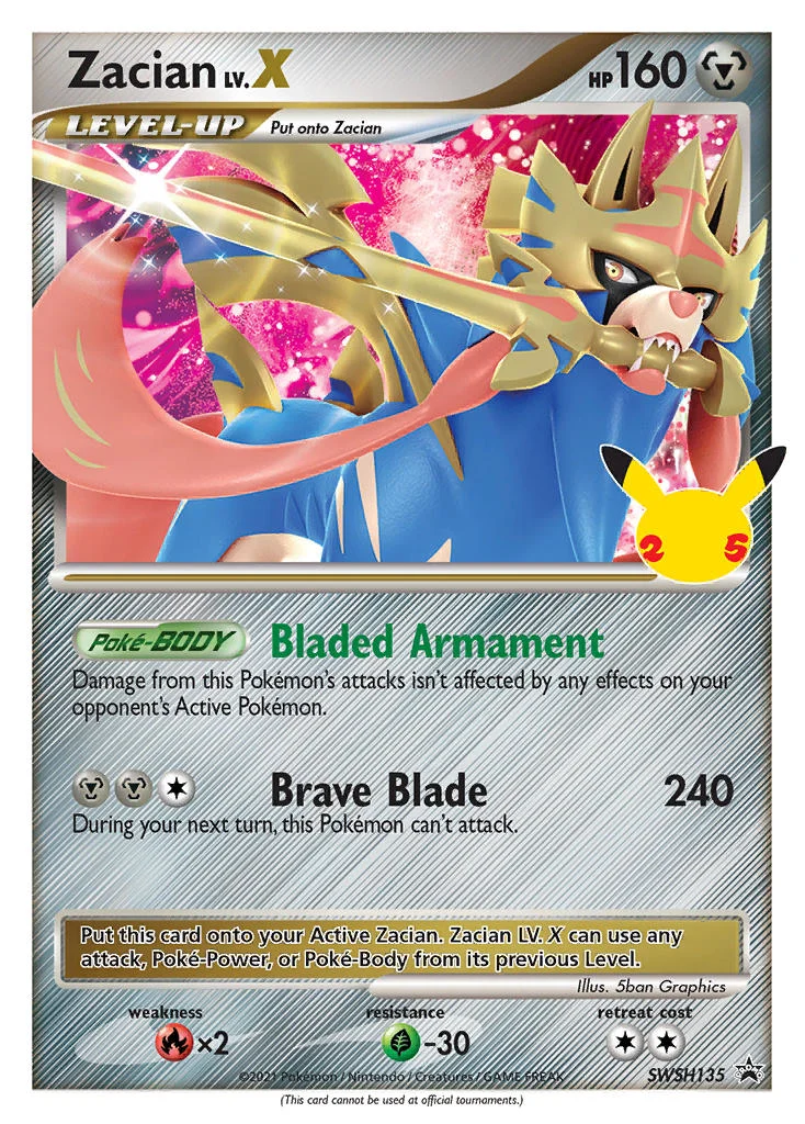 Zacian LV.X · SWSH Black Star Promos