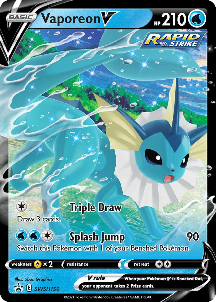 Vaporeon V · SWSH Black Star Promos