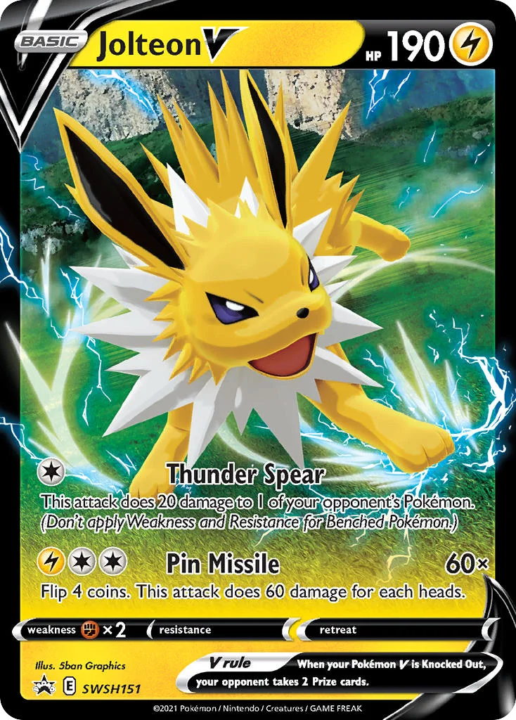 Jolteon V · SWSH Black Star Promos