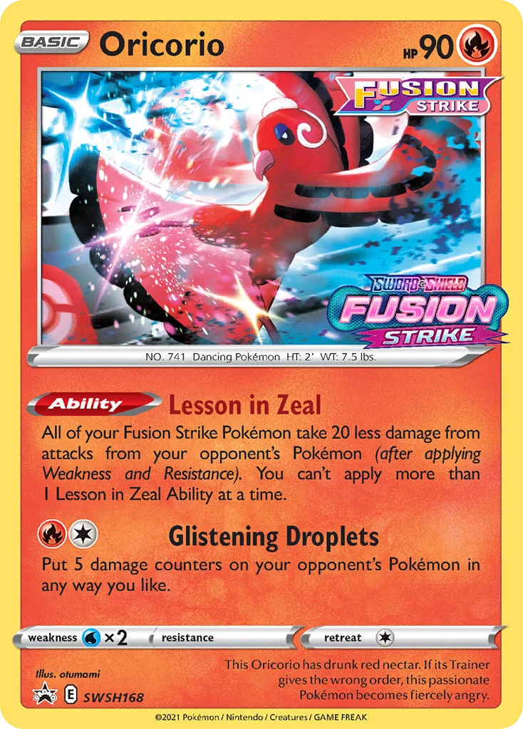 Oricorio · SWSH Black Star Promos
