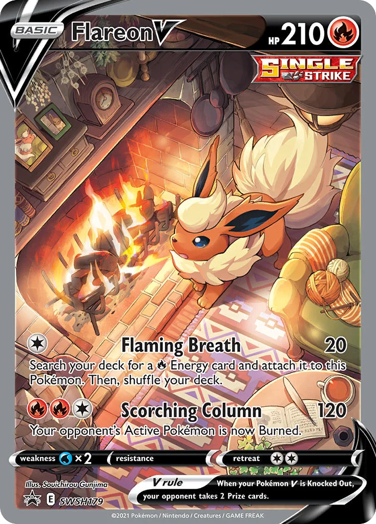 Flareon V · SWSH Black Star Promos