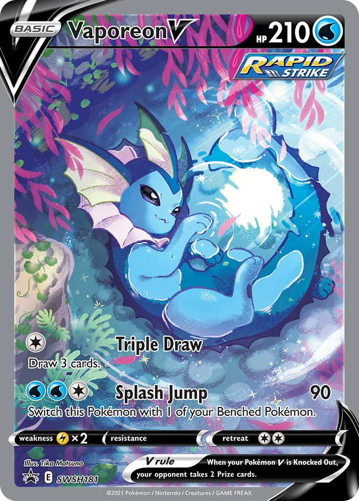 Vaporeon V · SWSH Black Star Promos