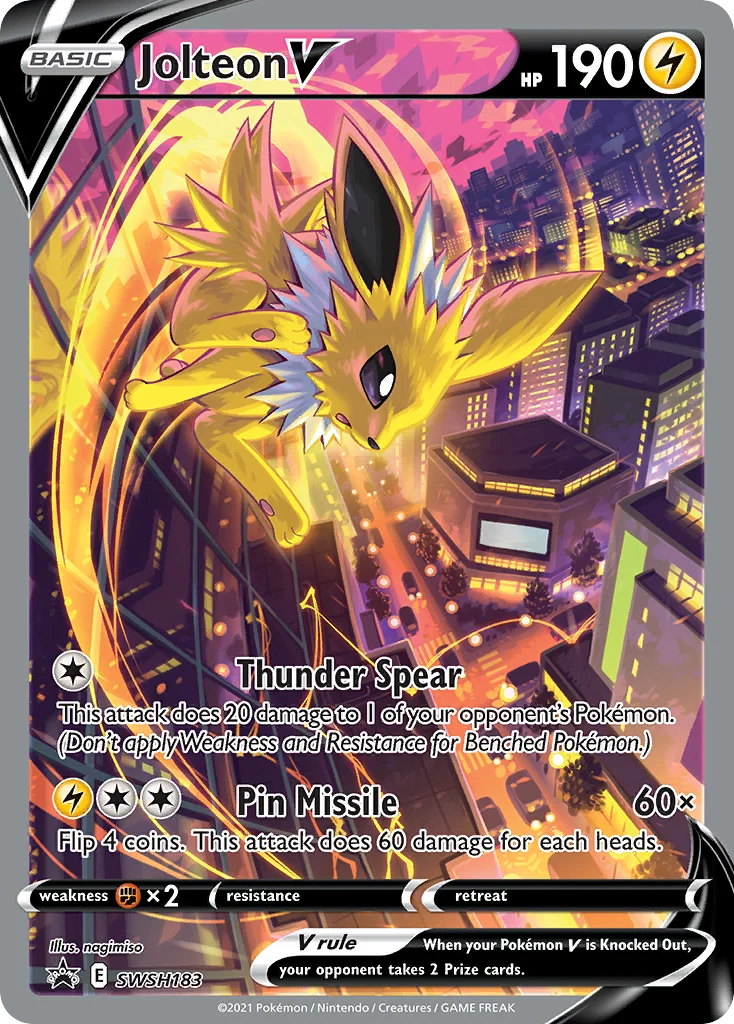 Jolteon V · SWSH Black Star Promos