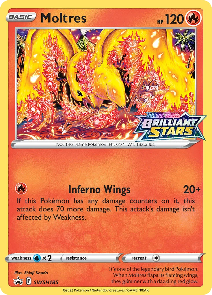 Moltres · SWSH Black Star Promos