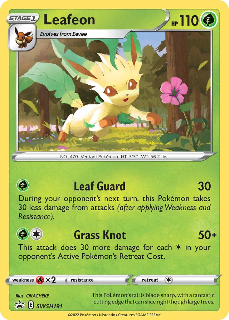 Leafeon · SWSH Black Star Promos