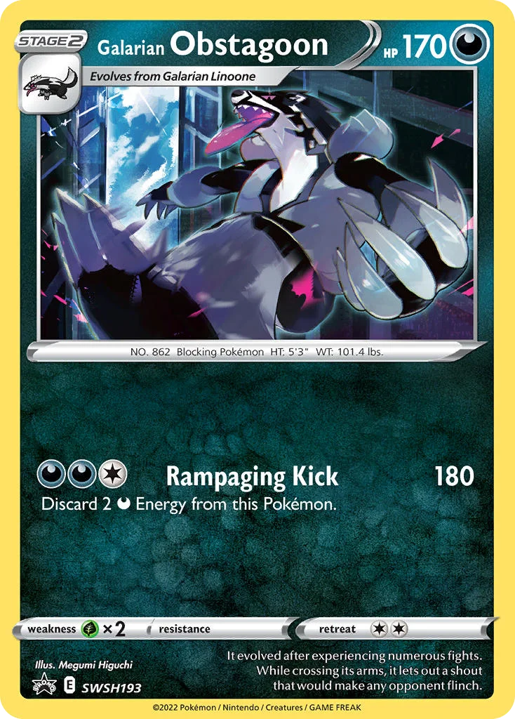 Galarian Obstagoon · SWSH Black Star Promos