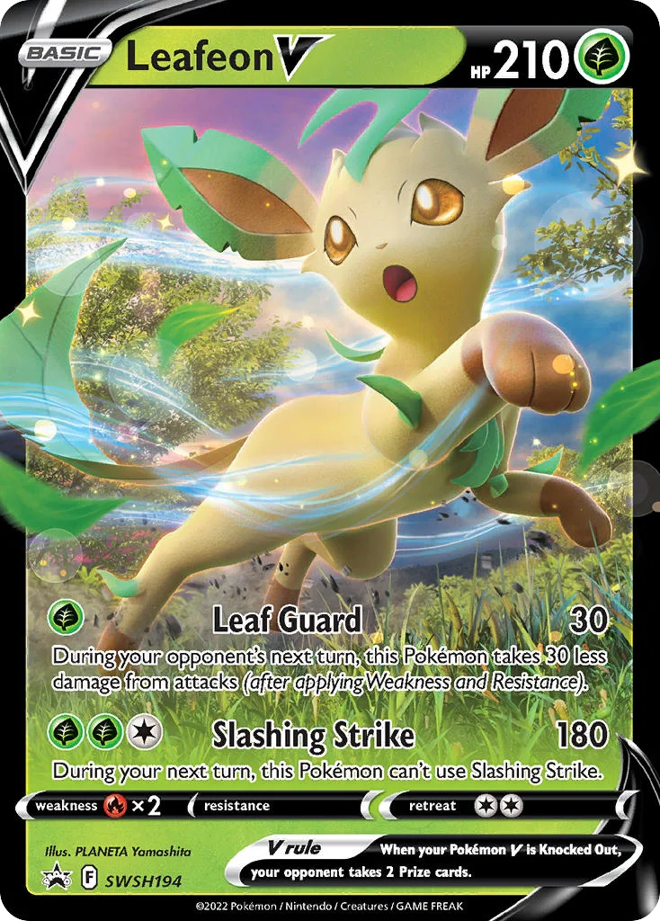 Leafeon V · SWSH Black Star Promos