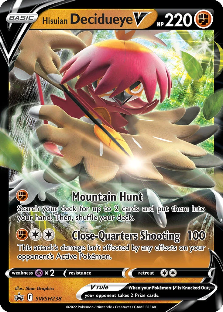 Hisuian Decidueye V · SWSH Black Star Promos