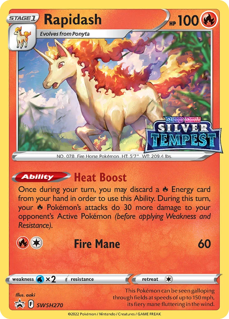 Rapidash · SWSH Black Star Promos