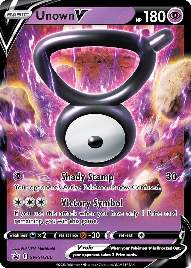Unown V · SWSH Black Star Promos