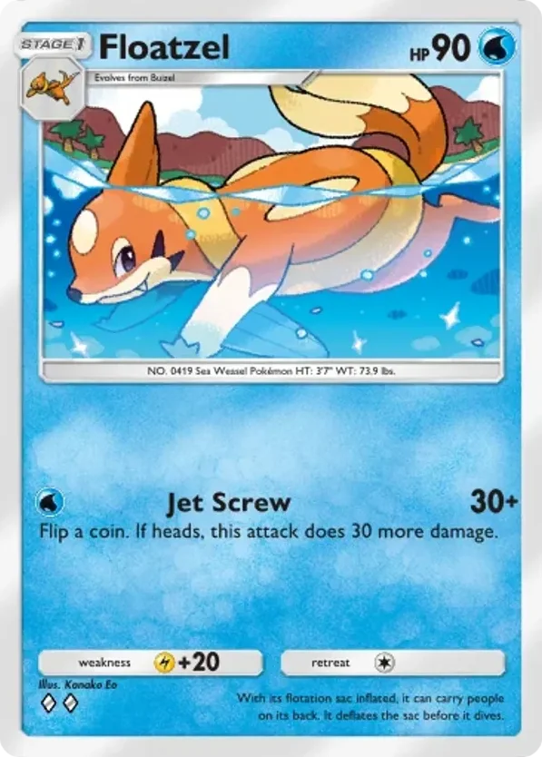 Floatzel · Space-Time Smackdown