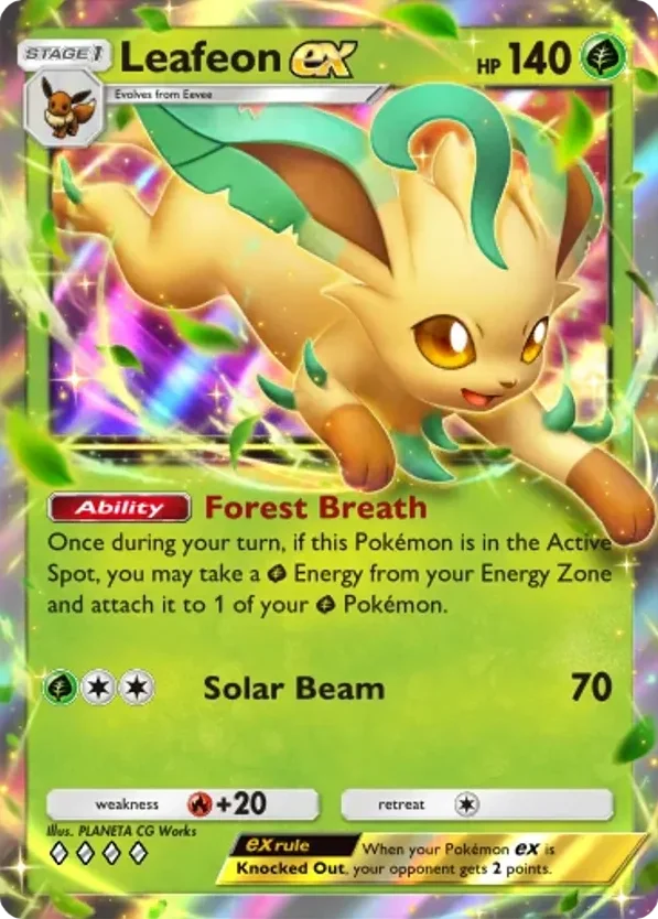 Leafeon ex · Triumphant Light