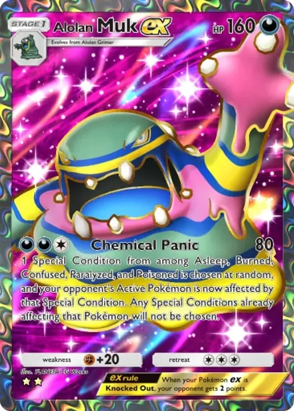 Alolan Muk ex · Celestial Guardians