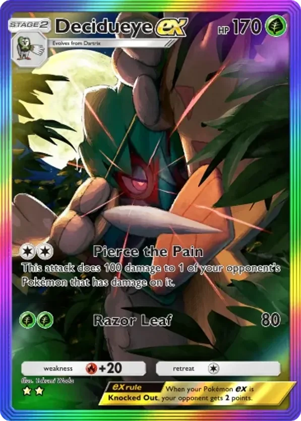 Decidueye ex · Celestial Guardians