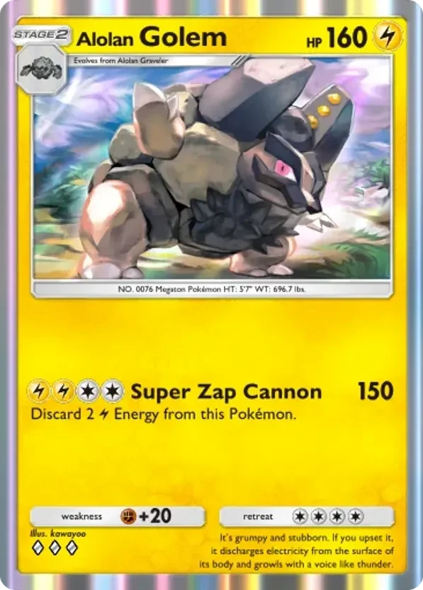 Alolan Golem · Celestial Guardians