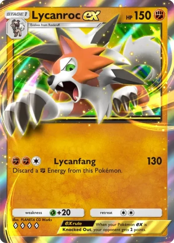 Lycanroc ex · Extradimensional Crisis