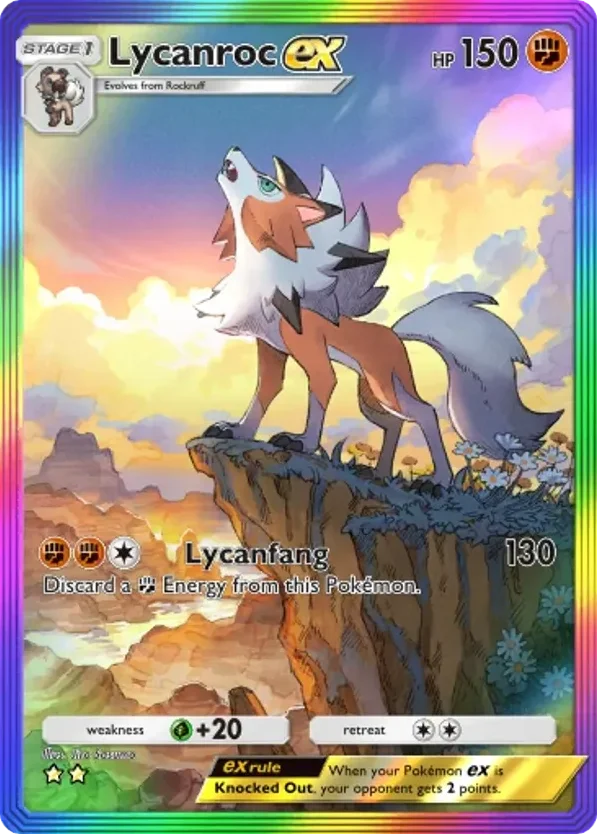 Lycanroc ex · Extradimensional Crisis