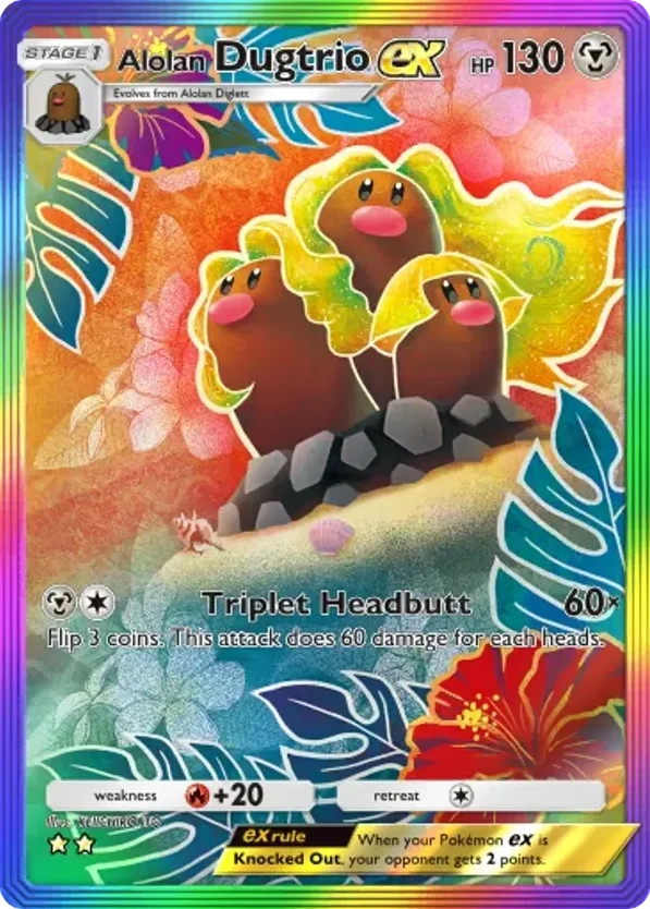 Alolan Dugtrio ex · Extradimensional Crisis