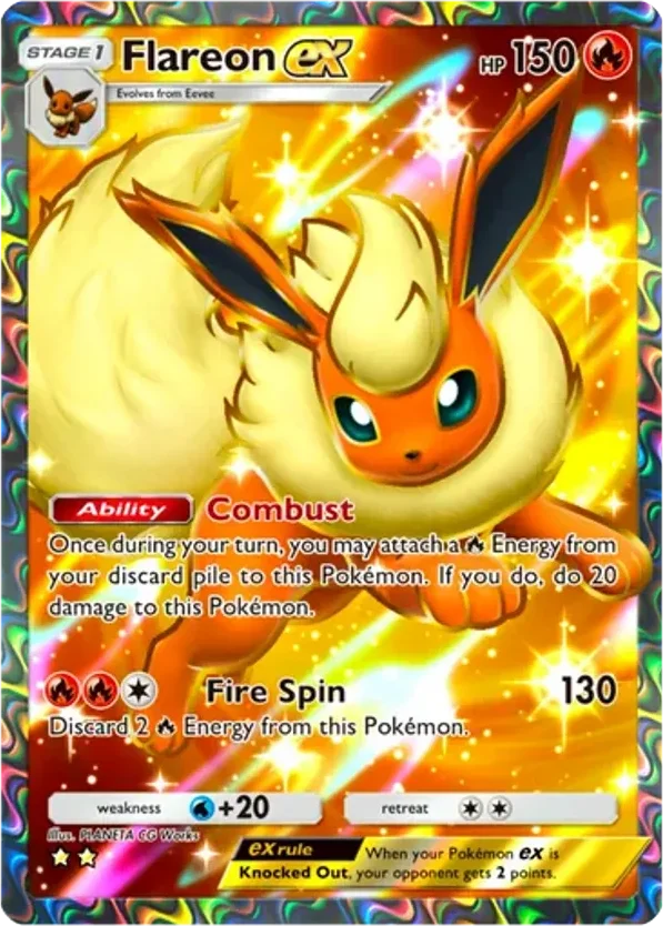Flareon ex · Eevee Grove
