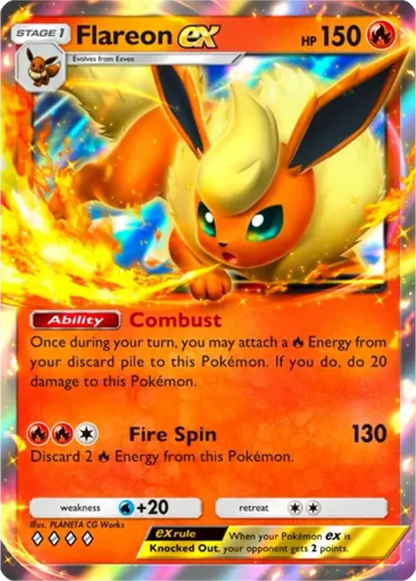 Flareon ex · Eevee Grove