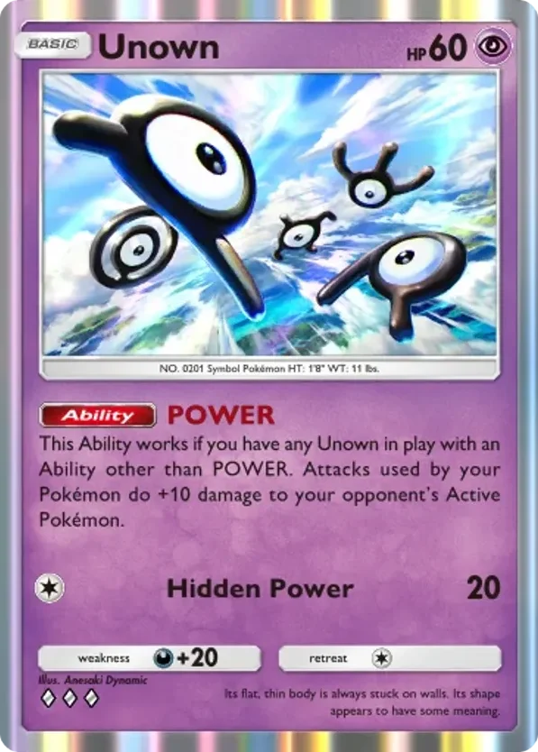 Unown · Wisdom of Sea and Sky