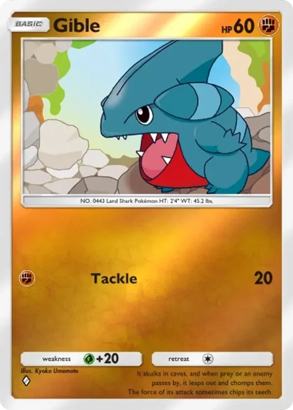 Gible · Deluxe Pack ex