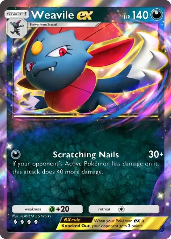Weavile ex · Deluxe Pack ex