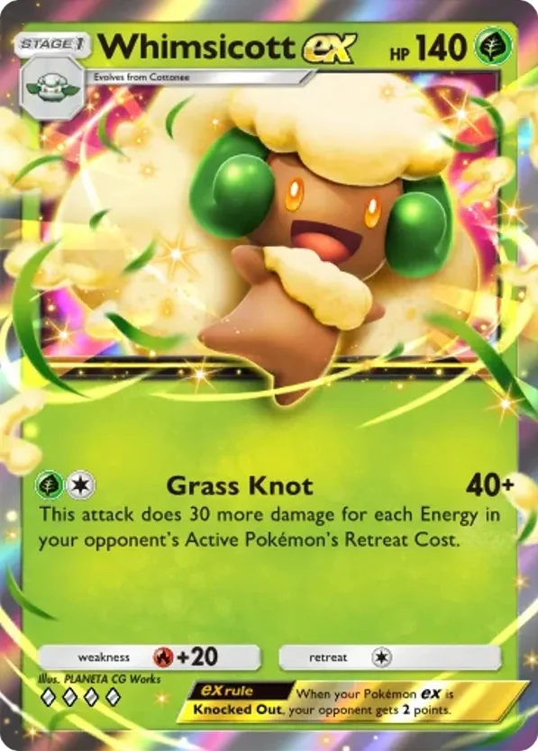 Whimsicott ex · Mega Rising