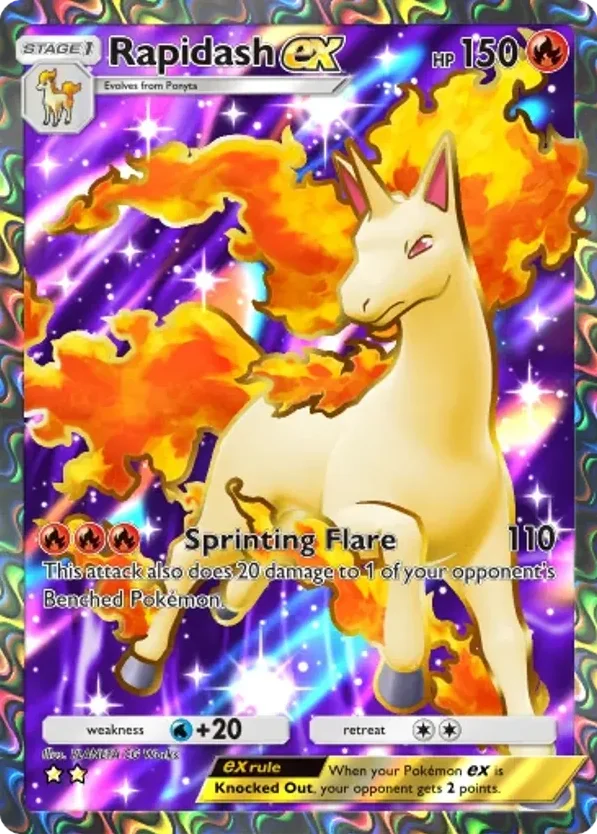 Rapidash ex · Mega Rising
