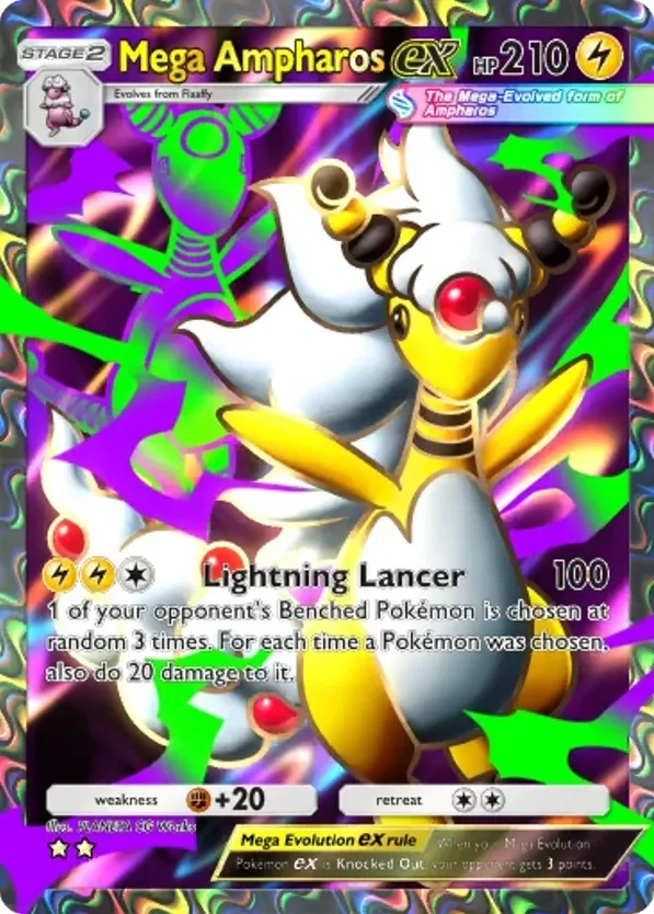 Mega Ampharos ex · Mega Rising