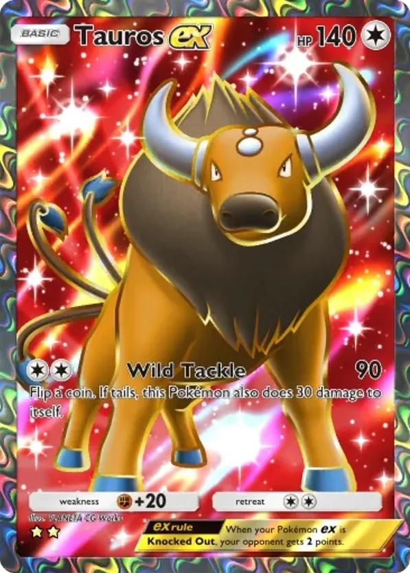 Tauros ex · Mega Rising