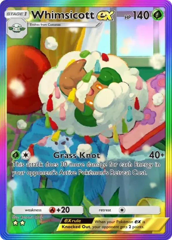 Whimsicott ex · Mega Rising