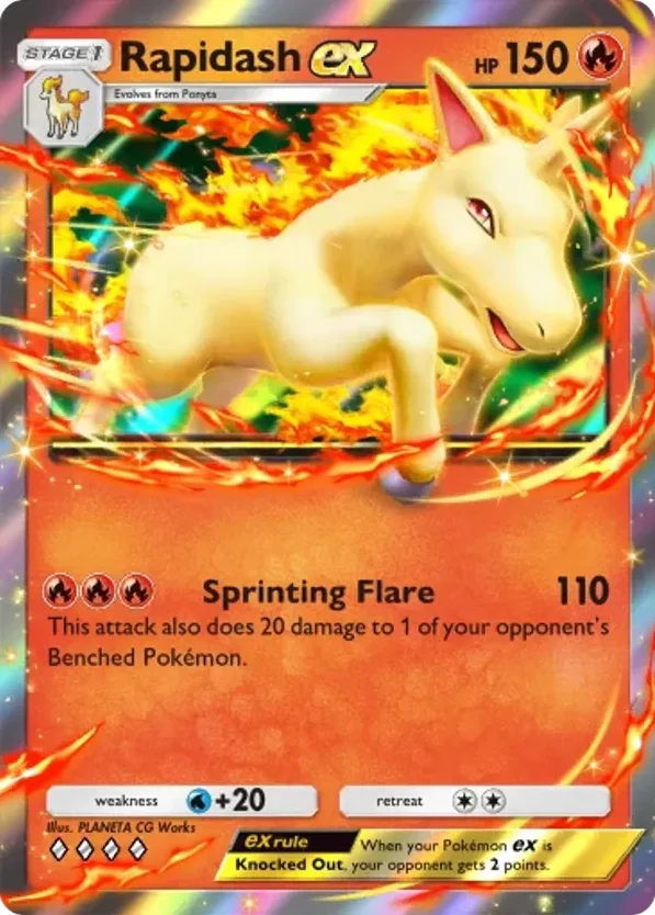 Rapidash ex · Mega Rising