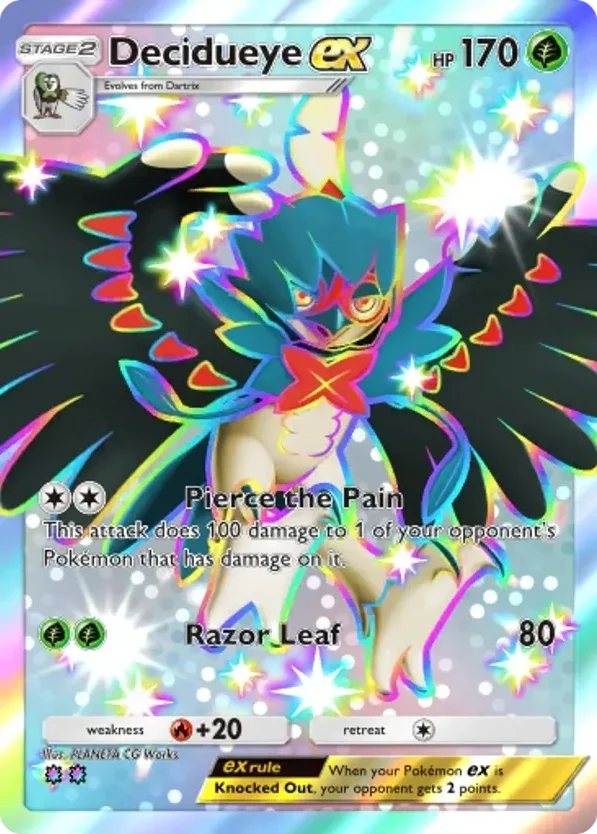 Decidueye ex · Mega Rising