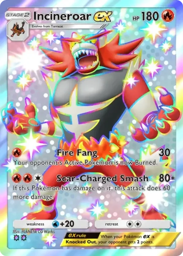 Incineroar ex · Mega Rising
