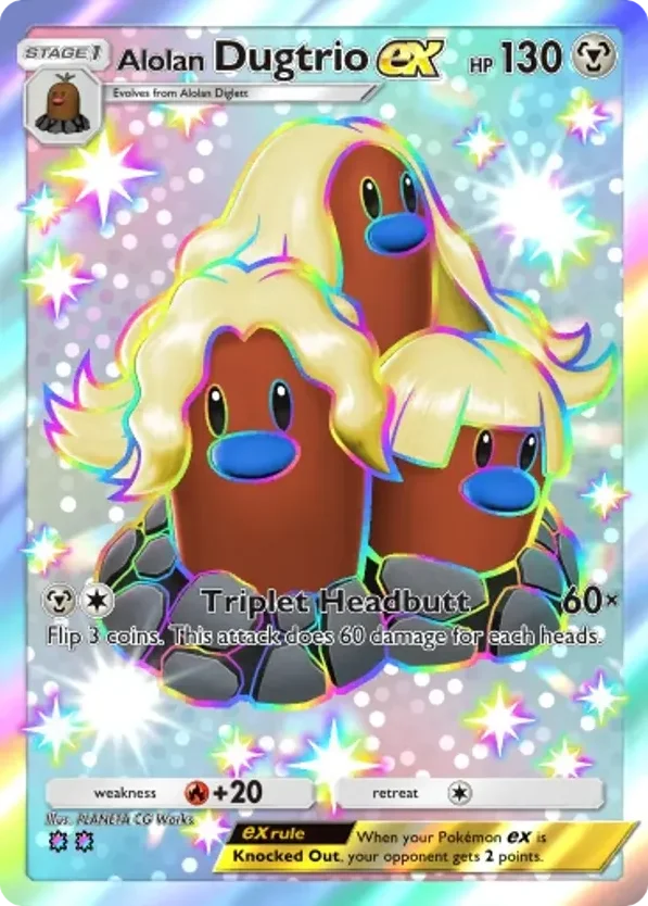 Alolan Dugtrio ex · Mega Rising