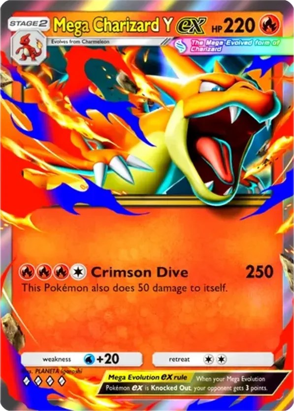 Mega Charizard Y ex · Crimson Blaze