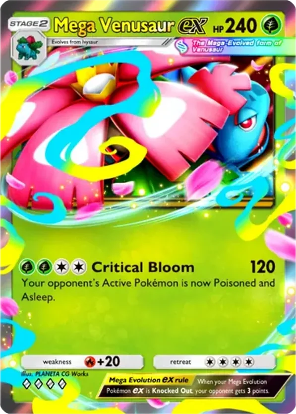 Mega Venusaur ex · Crimson Blaze